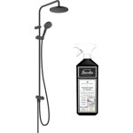 Colonne de douche hansgrohe vernis blend reno 200 noir mat + nettoyant briochin