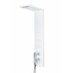 Colonne de douche hydromassante blanc mat en aluminium mod. trend