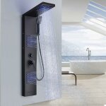Suguword ? colonne de douche hydromassante 5 modes ? acier inoxydable 304 ? �cran lcd ? temp�rature r�glable ...