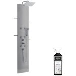Colonne de douche hydromassante kinedo aquaglass acier + nettoyant briochin Colonne de douche hydromassante kinedo aquaglass acier + nettoyant briochin