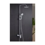 Colonne de douche avec mitigeur modle cosse pomme de douche de taille standard couleur gris avec finition ...