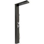 Colonne de douche murale système de panneau multi - fonctionnel en acier inox - noir Colonne de douche murale système de panneau multi - fonctionnel en acier inox - noir