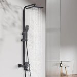 Suguword colonne de douche antique laiton robinet de douche r�glable en hauteur avec pommeau de douche ...