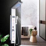 Colonne de douche panneau de douche pour salle de bain hydromassages 5 jets systme de douche panneau ...