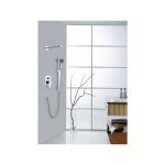 Bernstein - colonne de douche pluie thermostatique encastr�e acier inox avec pommeau - xx1520c