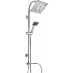 Kiamami valentina - colonne de douche avec pomme de douche fixe carrée et pommeau manuel + déviateur Kiamami valentina - colonne de douche avec pomme de douche fixe carrée et pommeau manuel + déviateur