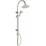 Kiamami valentina - colonne de douche avec pommeau fixe et douchette de forme carrée Kiamami valentina - colonne de douche avec pommeau fixe et douchette de forme carrée