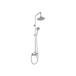 Colonne de douche rousseau timaru avec mitigeur mcanique chrome - tete de douche orientable, douchette ...