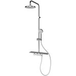 Colonne de douche avec tablette et thermostat int�gr�, 45 x 112 cm, rain iii schulte douchette � main ...