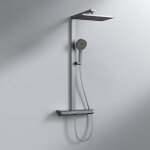 Emke - colonne de douche thermostat ensemble de colonne de douche avec plaque thermostatique de 40 cm, ... Emke - colonne de douche thermostat ensemble de colonne de douche avec plaque thermostatique de 40 cm, ...