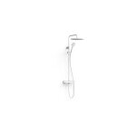 Tres - colonne de douche thermostatique 2 voies blanc mat 19039314bm