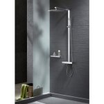 Bernstein - colonne de douche thermostatique acier inox + pommeau 30x30cm - 112, 5x50cm - nt6705c 30x30cm ...