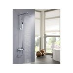 Bernstein - colonne de douche thermostatique acier inox sans pommeau - 118x41cm - 8821c basic sans pommeau ...