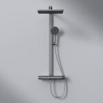 Emke colonne de douche thermostatique ensemble, douchette multimode, grande douche de tête, homologué ... Emke colonne de douche thermostatique ensemble, douchette multimode, grande douche de tête, homologué ...