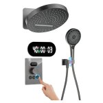 Esip - colonne douche thermostatique gris ensemble de douche encastr affichage numrique led systme ...