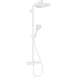 Hansgrohe - croma select s colonne de douche 280 1jet ecosmart avec mitigeur thermostatique blanc mat ... Hansgrohe - croma select s colonne de douche 280 1jet ecosmart avec mitigeur thermostatique blanc mat ...