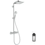 Hansgrohe - colonne de douche thermostatique crometta e 240 ecosmart chrome + nettoyant briochin