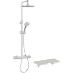 Jacob delafon - colonne de douche thermostatique juliette chrom + tablette de douche