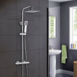 Acezanble - colonne de douche thermostatique set de douche en laiton syst�me de douche hauteur r�glable ...
