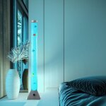 Colonne d'eau lampadaire colonne � bulles avec changement de couleur lampe d�corative led lampadaire, ...