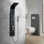 Dp griferia - colonne d'hydromassage en aluminium noir a - 92