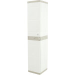 Colonne / meuble de rangement intrieur / extrieur coloris beige - longueur 44 x profondeur 35 x hauteur ...