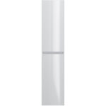 Colonne de salle de bain en mlamine coloris blanc - longueur 30 x profondeur 27 x hauteur 140 cm - pegane ...
