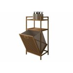 Mirjan24 ? colonne de salle de bain richardson 115 ? bois de bambou clair ? hauteur 95 cm ? largeur 40 ...