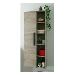 Abitare - colonne de salle de bain 51x25x135 cm chne avec 1 porte et 4 tagres ? veria