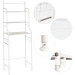 Sifree - colonne de toilette, meuble wc etagere de stockage pr toilette, salle bain rack de stockage ...