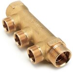 Comap collecteur matric� � robinetterie poussoir int�gr�e - entraxe 35 mm - 3 / 4  - m22 - 4 sorties ...