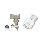 Comap kit complet robinet et t�te thermostatique senso 1 et accessoires (raccord de r�glage, purgeur, ...