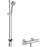 Hansgrohe - croma 100 combi multi avec barre 90 cm / ecostat comfort chrom�