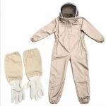 Combinaison d'apiculteur professionnelle avec voile autoportant l marron Combinaison d'apiculteur professionnelle avec voile autoportant l marron
