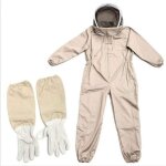 Combinaison d'apiculteur professionnelle avec voile autoportant xxl marron