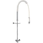 Combin� de pr�lavage monotrou avec m�langeur, sans robinet de puisage delabie g6633