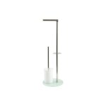 Combiné wc inox & verre blanc msv Combiné wc inox & verre blanc msv