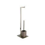Combiné wc inox & verre taupe msv Combiné wc inox & verre taupe msv