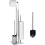 Combin� wc rivalta avec brosse de rechange 3 en 1 wenko brosse wc, d�rouleur stockage papier toilette, ...