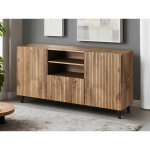 Bestmobilier - come - buffet bas - effet bois - 150 cm - style contemporain
