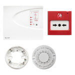 Kit anti - incendie comelit avec centrale conventionnelle 43kit102