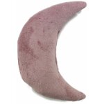 Comete - coussin extra - doux en forme de lune rose 30x45