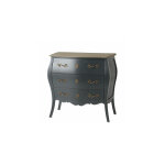 Amadeus - commode 3 tiroirs en bois naturel et anthracite - charmy noir Amadeus - commode 3 tiroirs en bois naturel et anthracite - charmy noir