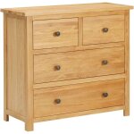 Commode 80x35x75 cm bois de chne massif vidaxl