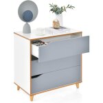 Commode chambre 3 tiroirs, commode chambre adulte, chiffonnier commode gris bois, design scandinave, ... Commode chambre 3 tiroirs, commode chambre adulte, chiffonnier commode gris bois, design scandinave, ...