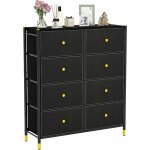 Commode chambre, commode chambre adulte 8 tiroirs en cuir pu et tissu pliable, cadre en métal, chiffonnier ... Commode chambre, commode chambre adulte 8 tiroirs en cuir pu et tissu pliable, cadre en métal, chiffonnier ...