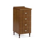Argonauta - commode pour cuisine bois mlamin 4 tiroirs noyer antique cm h 85x50x40