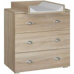 Bb - loisir - commode  langer bb enfant sonoma table  langer + matelas  langer amovible 80x48x90cm ...
