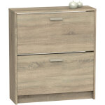 Pegane - commode meuble à chaussures 2 portes coloris cambrian - hauteur 82 x longueur 74 x profondeur ... Pegane - commode meuble à chaussures 2 portes coloris cambrian - hauteur 82 x longueur 74 x profondeur ...