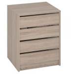 Commode / meuble de rangement coloris chne cortez - hauteur 61. 4 x longueur 50 x profondeur 44 cm - ...